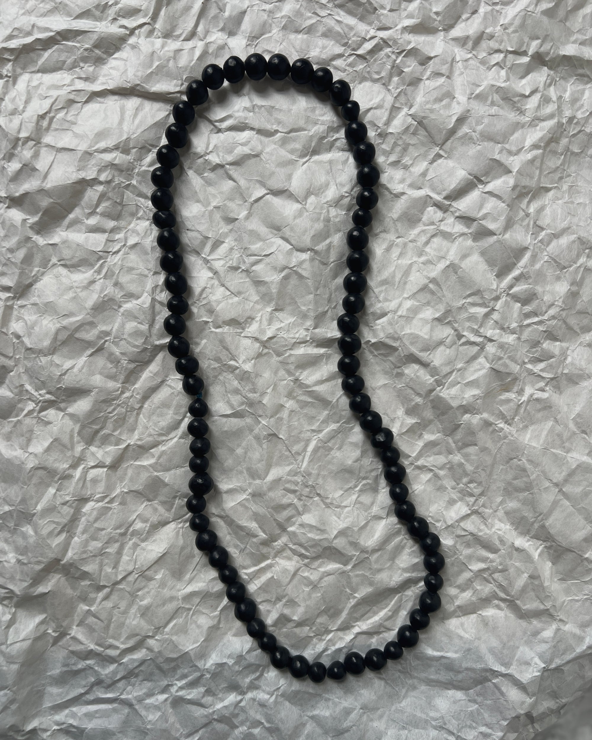 beaded clay necklace : uno