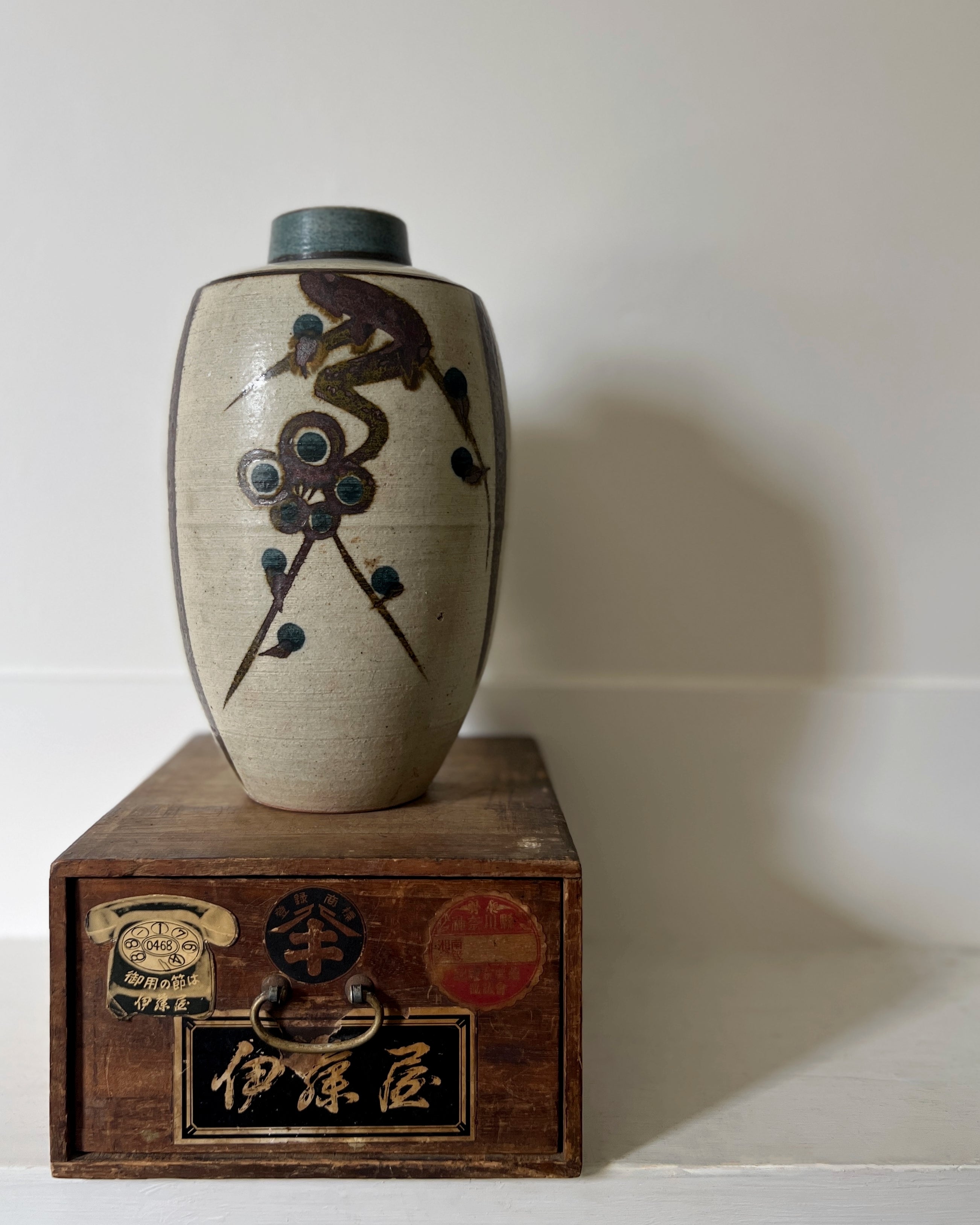 vintage japanese ceramic vase