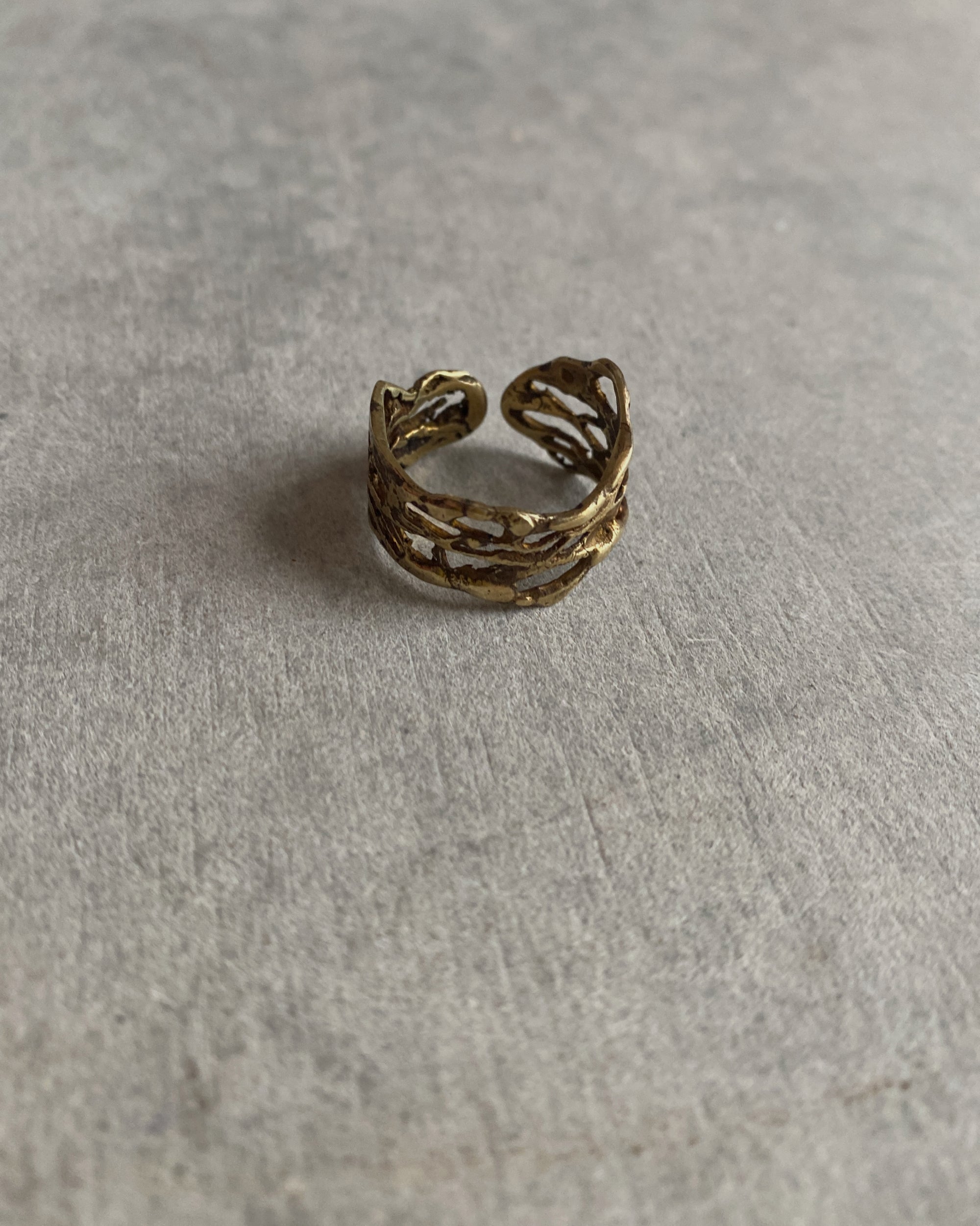 kimyajoyas : adjustable brass ring