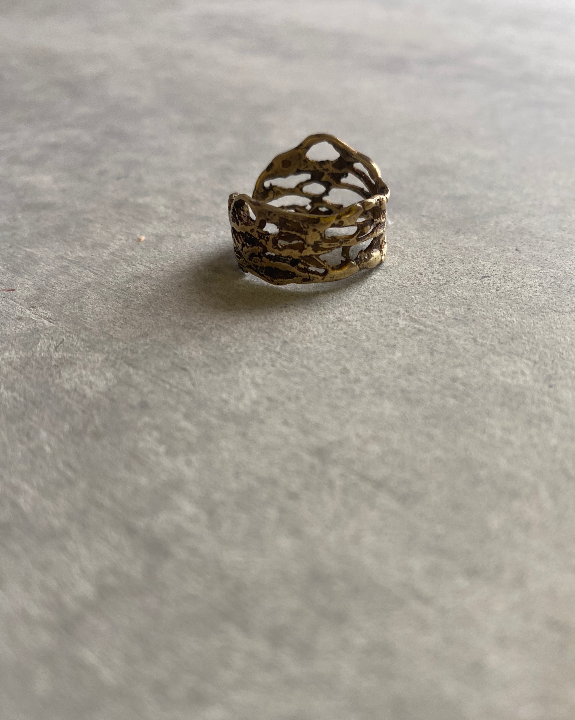 kimyajoyas : adjustable brass ring