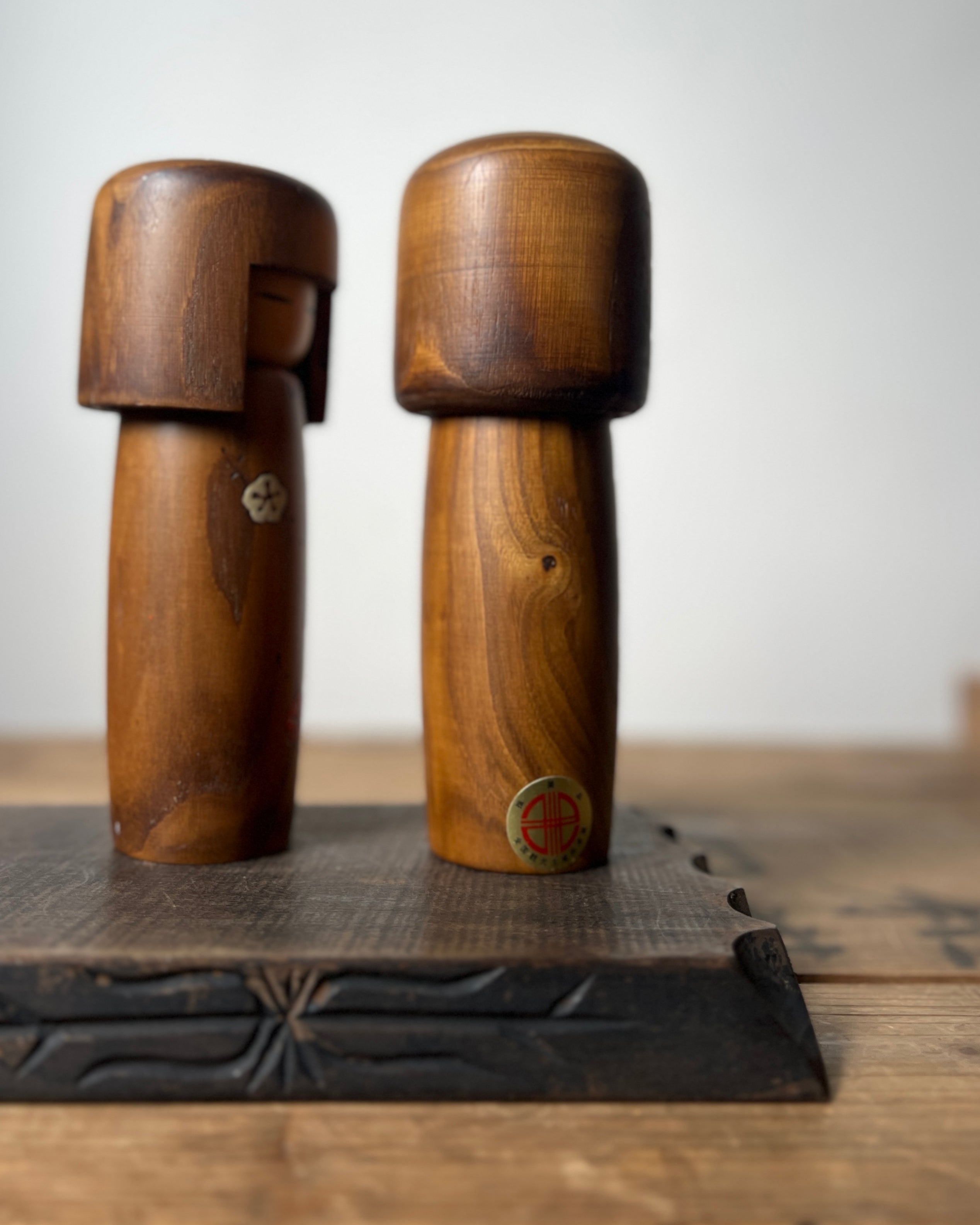 vintage kokeshi dolls