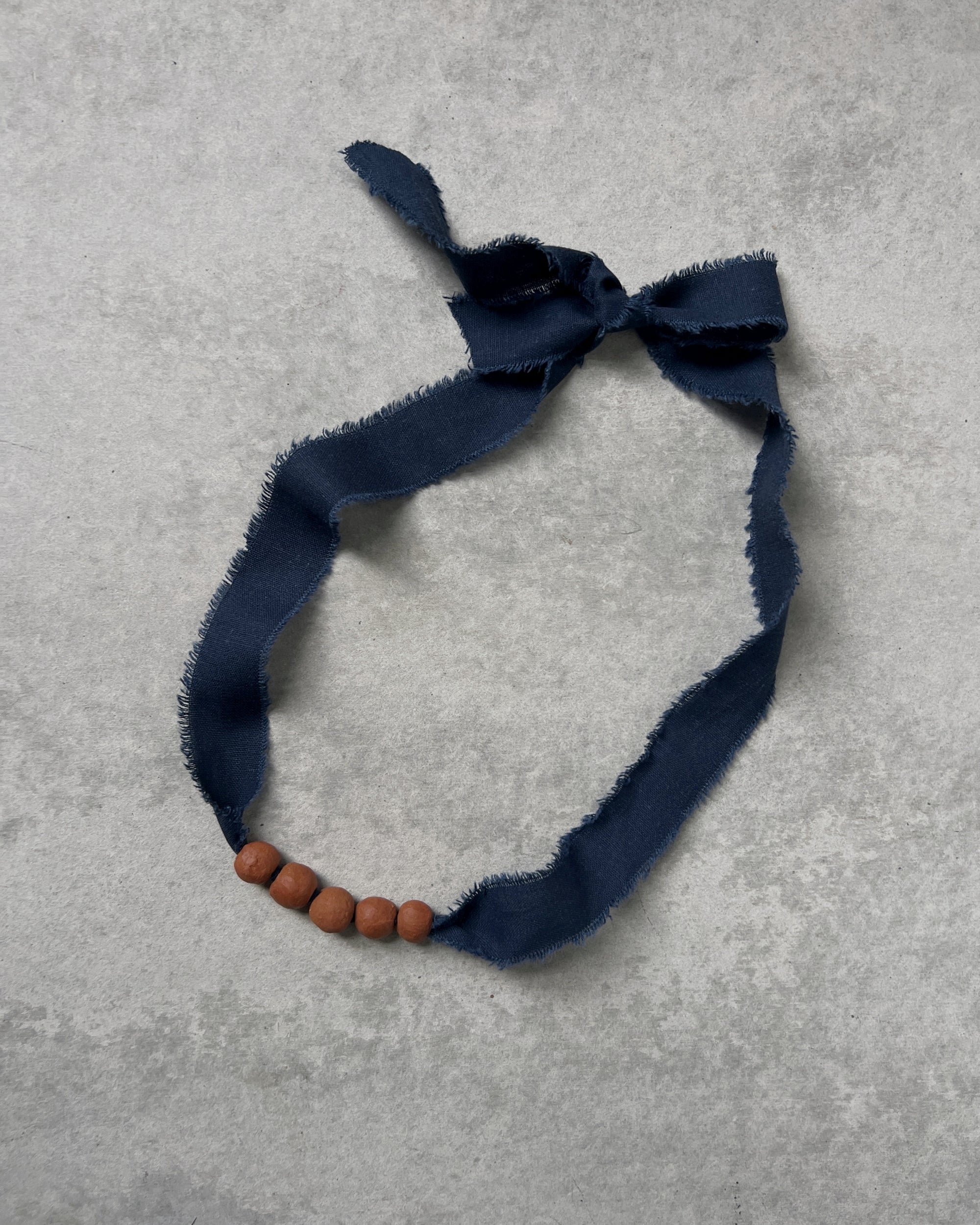 beaded clay necklace : ocho