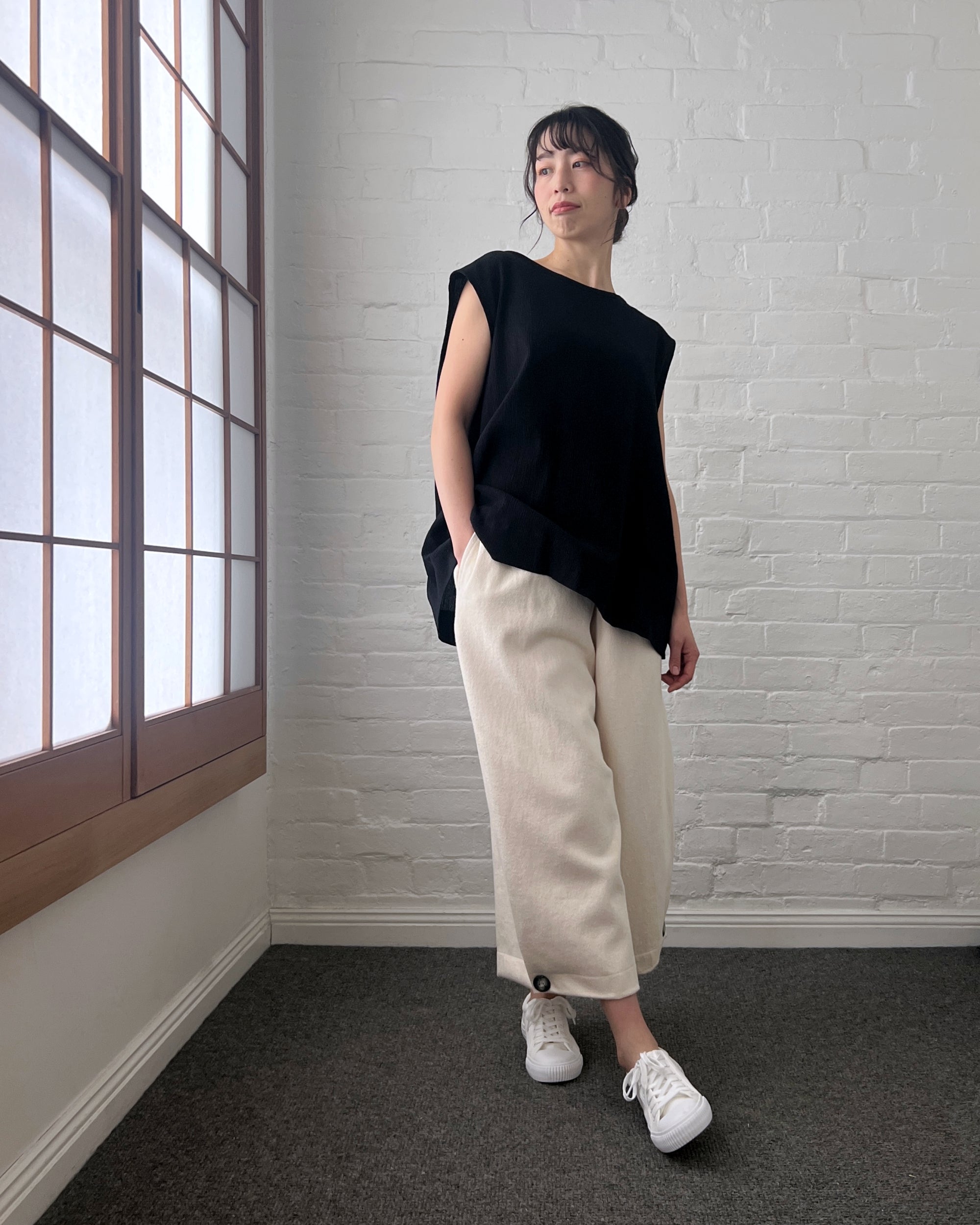 LJ struthers : twill weave cotton pants