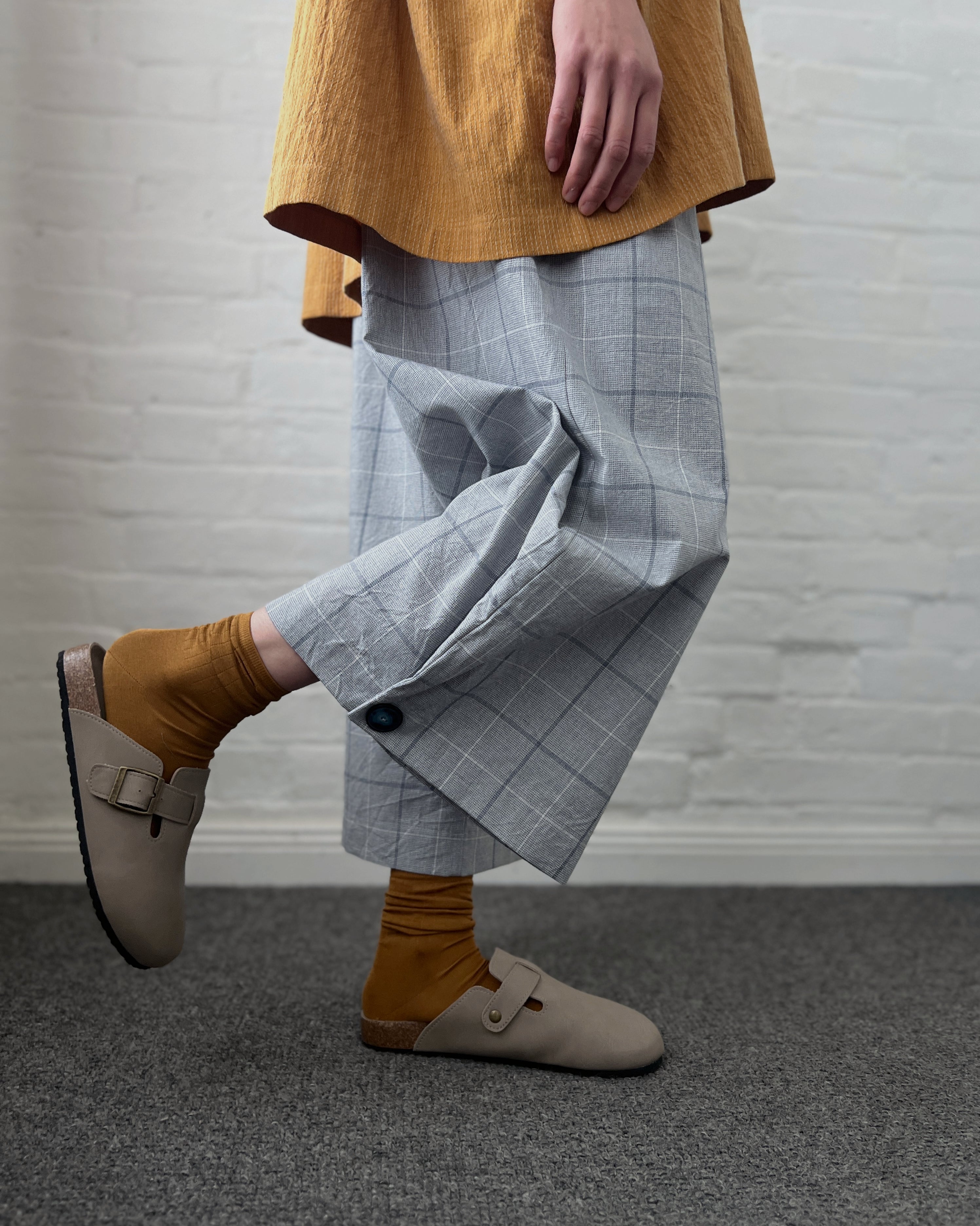 LJ struthers : cotton check pants