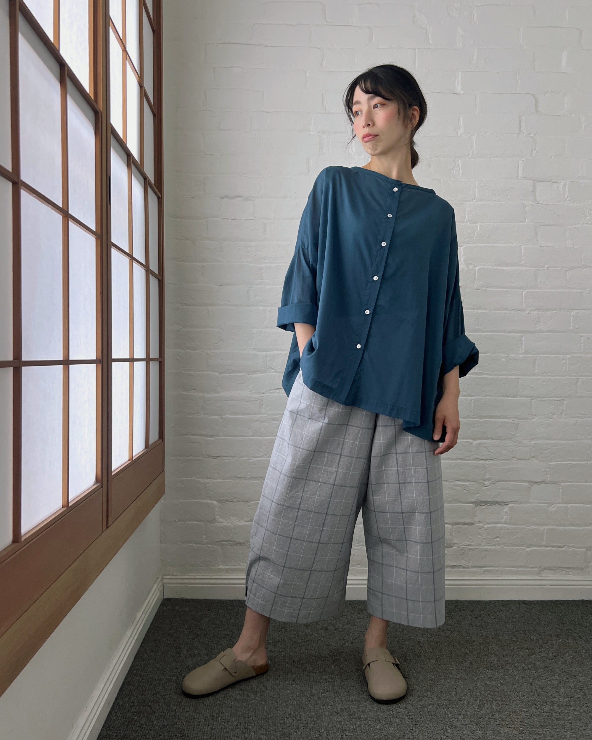 LJ struthers : cotton check pants