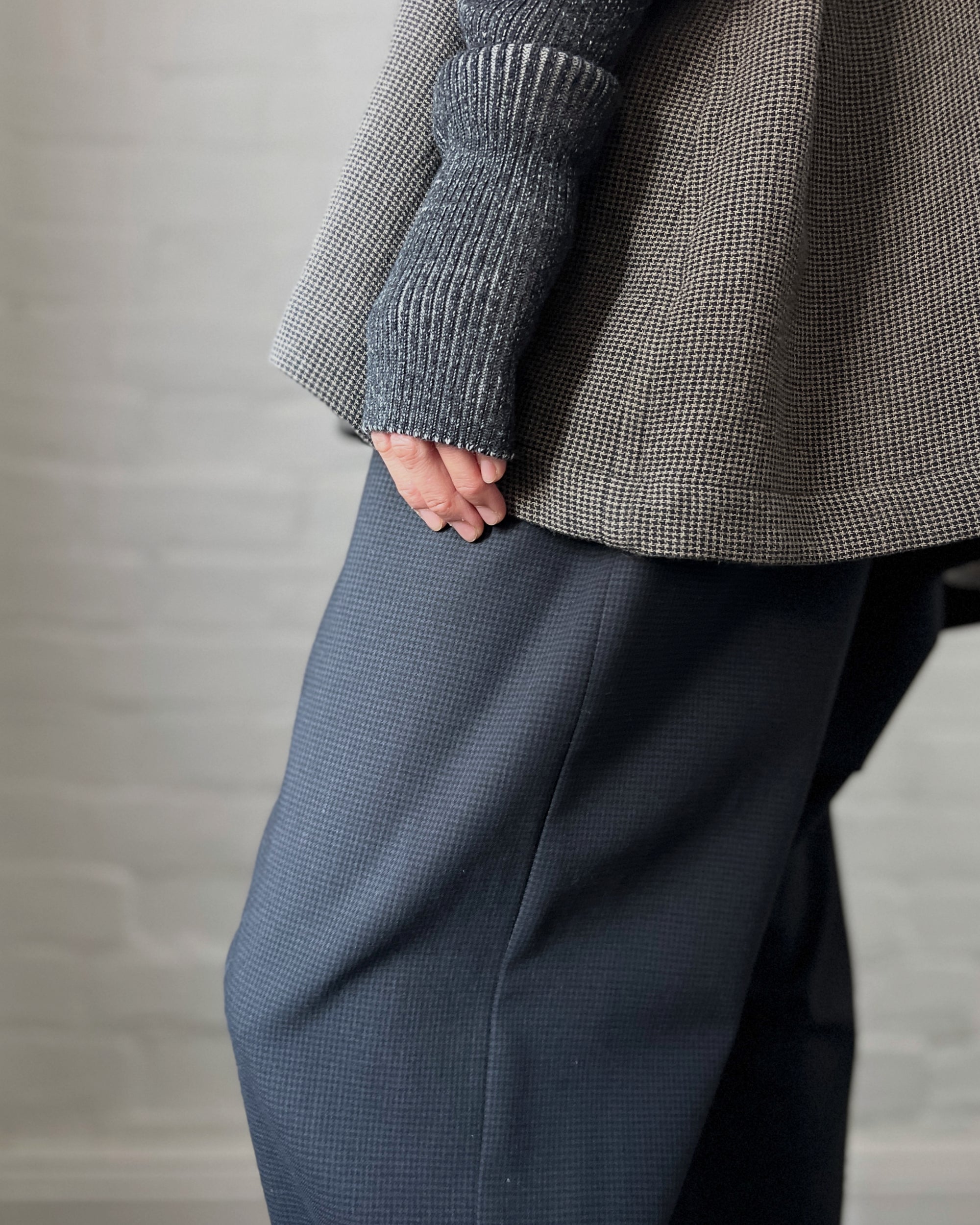 LJ struthers : wool houndstooth pants