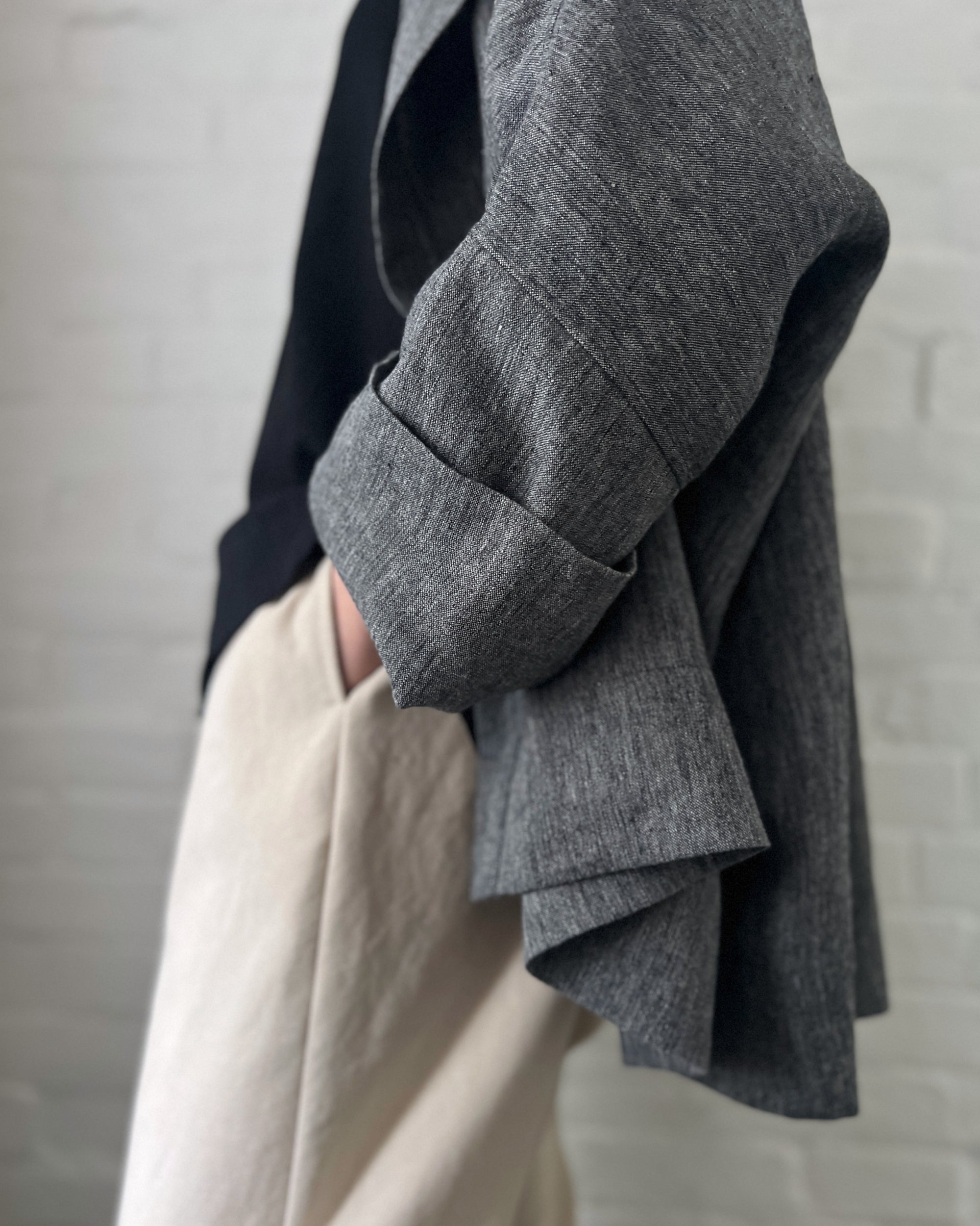 LJ struthers : textured weave haiku jacket