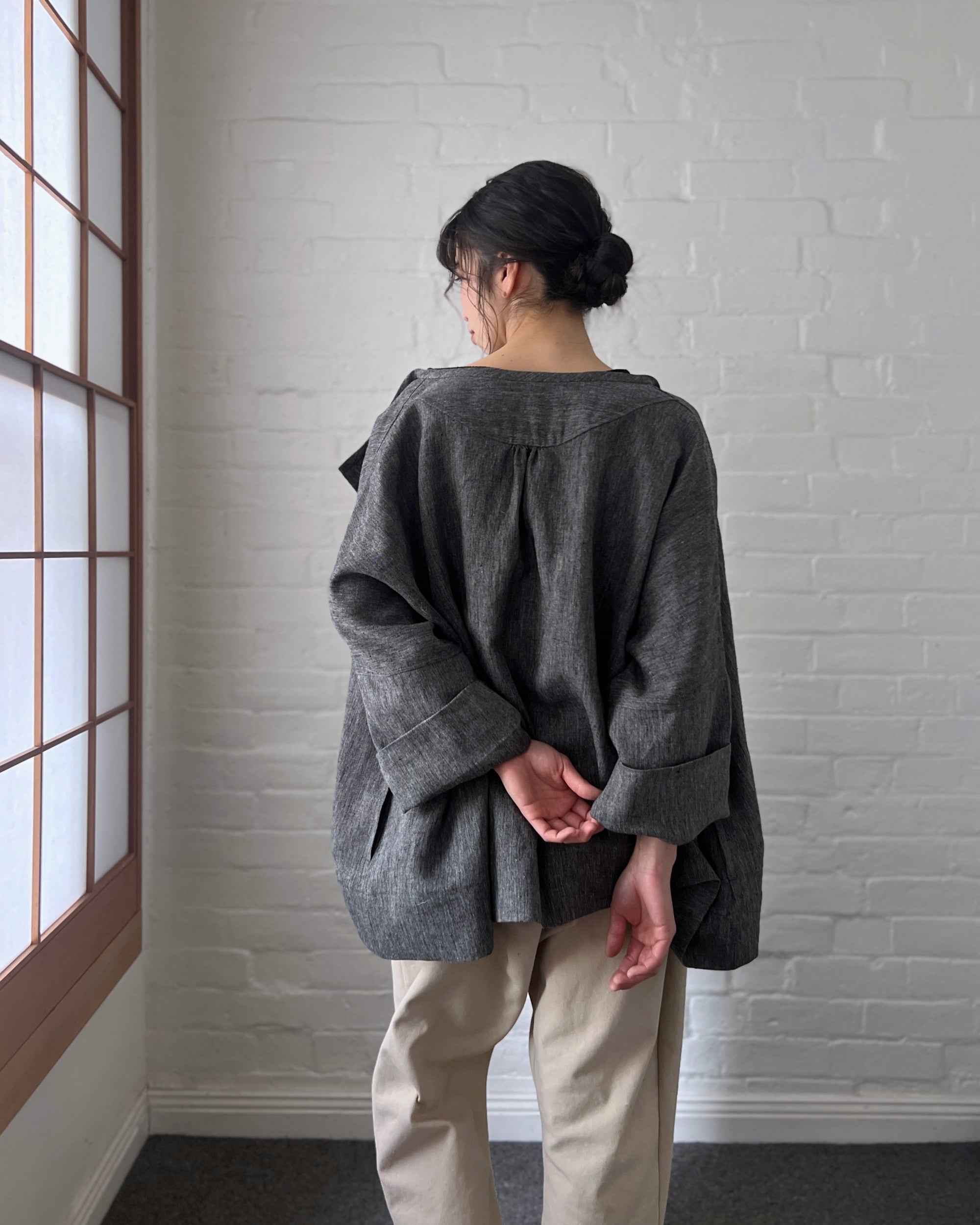 LJ struthers : textured weave haiku jacket