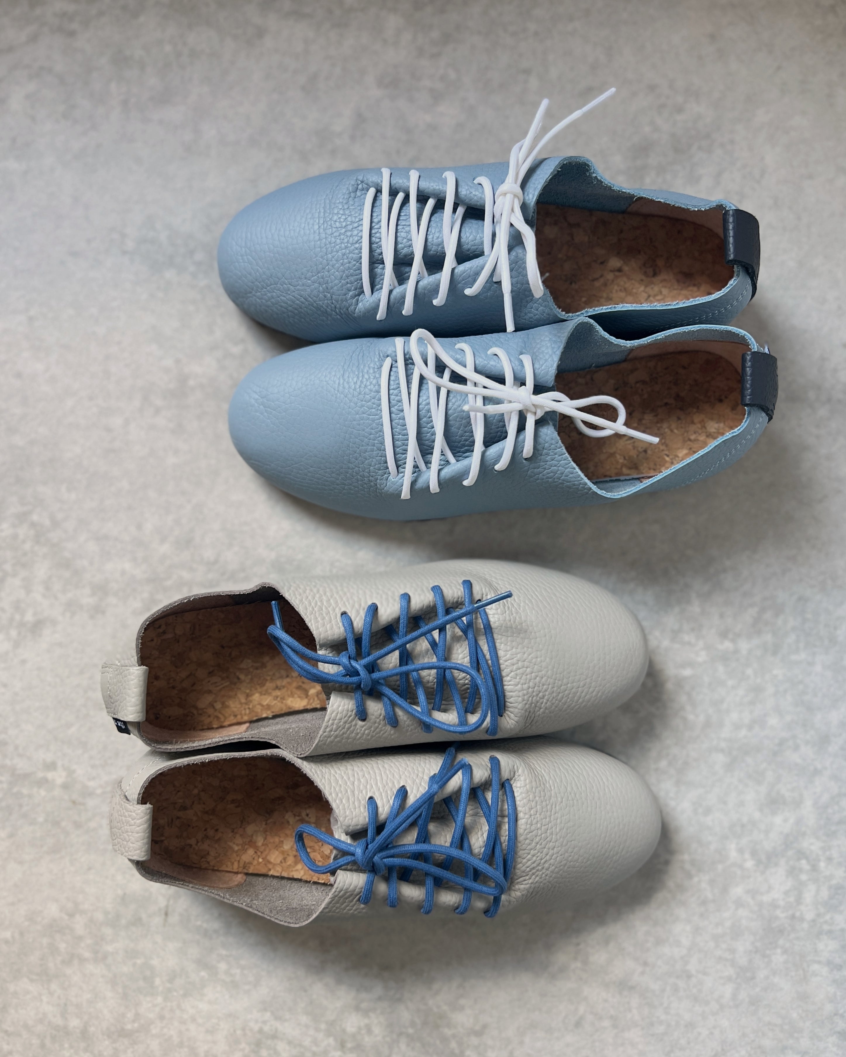 swaanarlberg : japanese leather shoes in dove