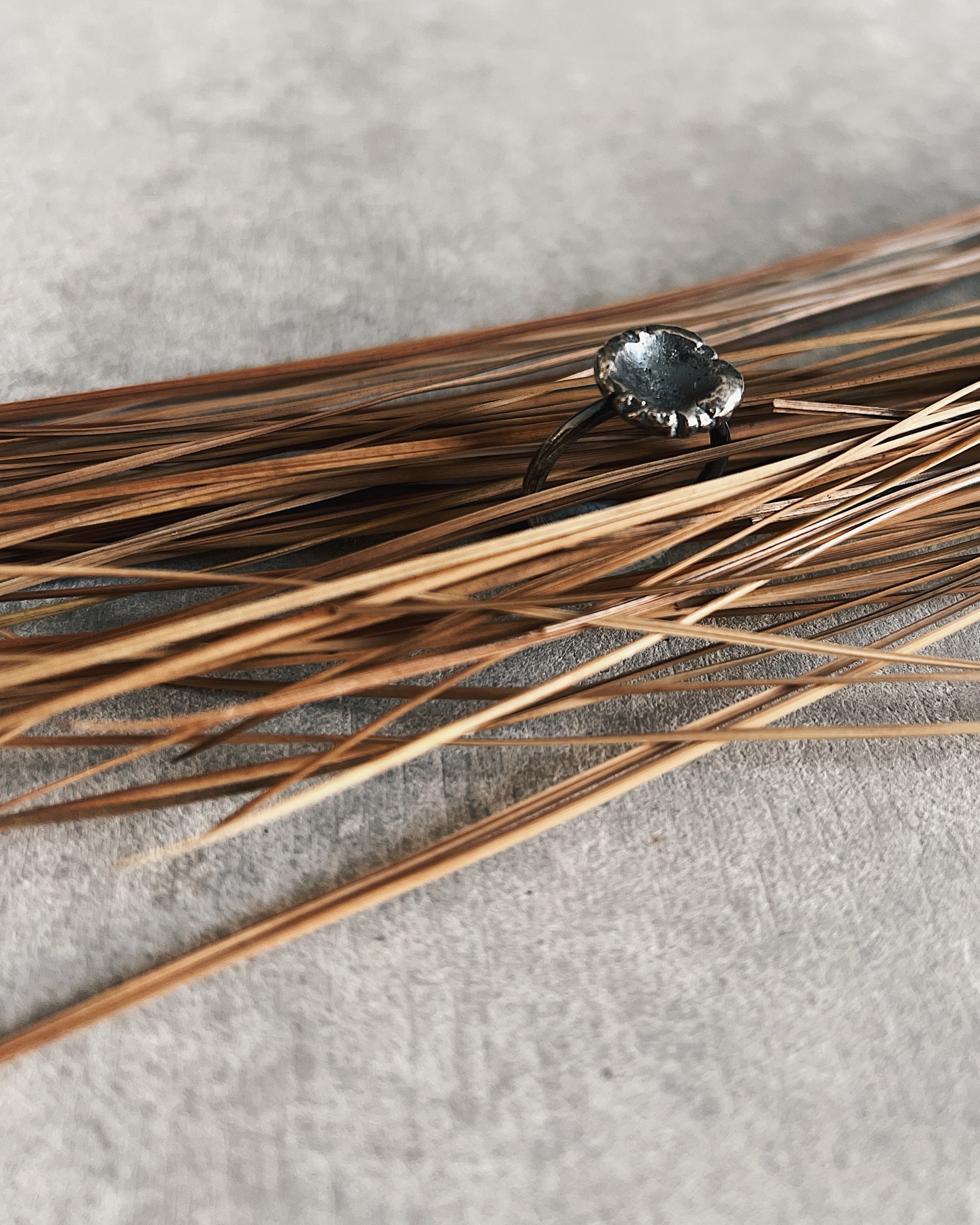 steamylab : oxidised silver bohemian ring