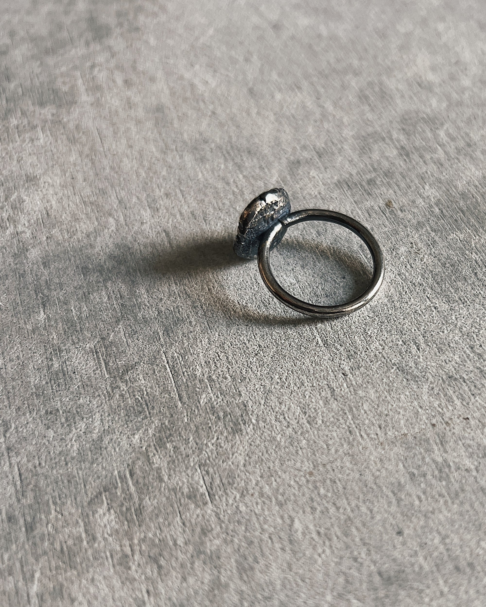 steamylab : oxidised silver bohemian ring