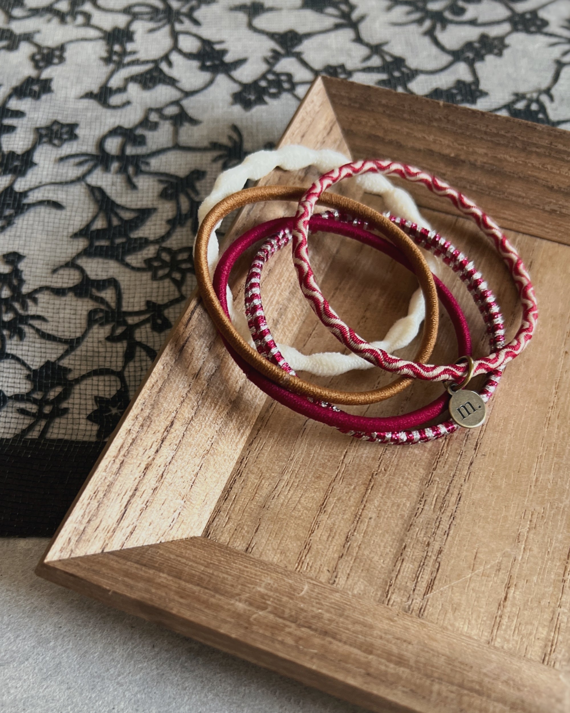 'm' for the maker : hair tie set - kyoto