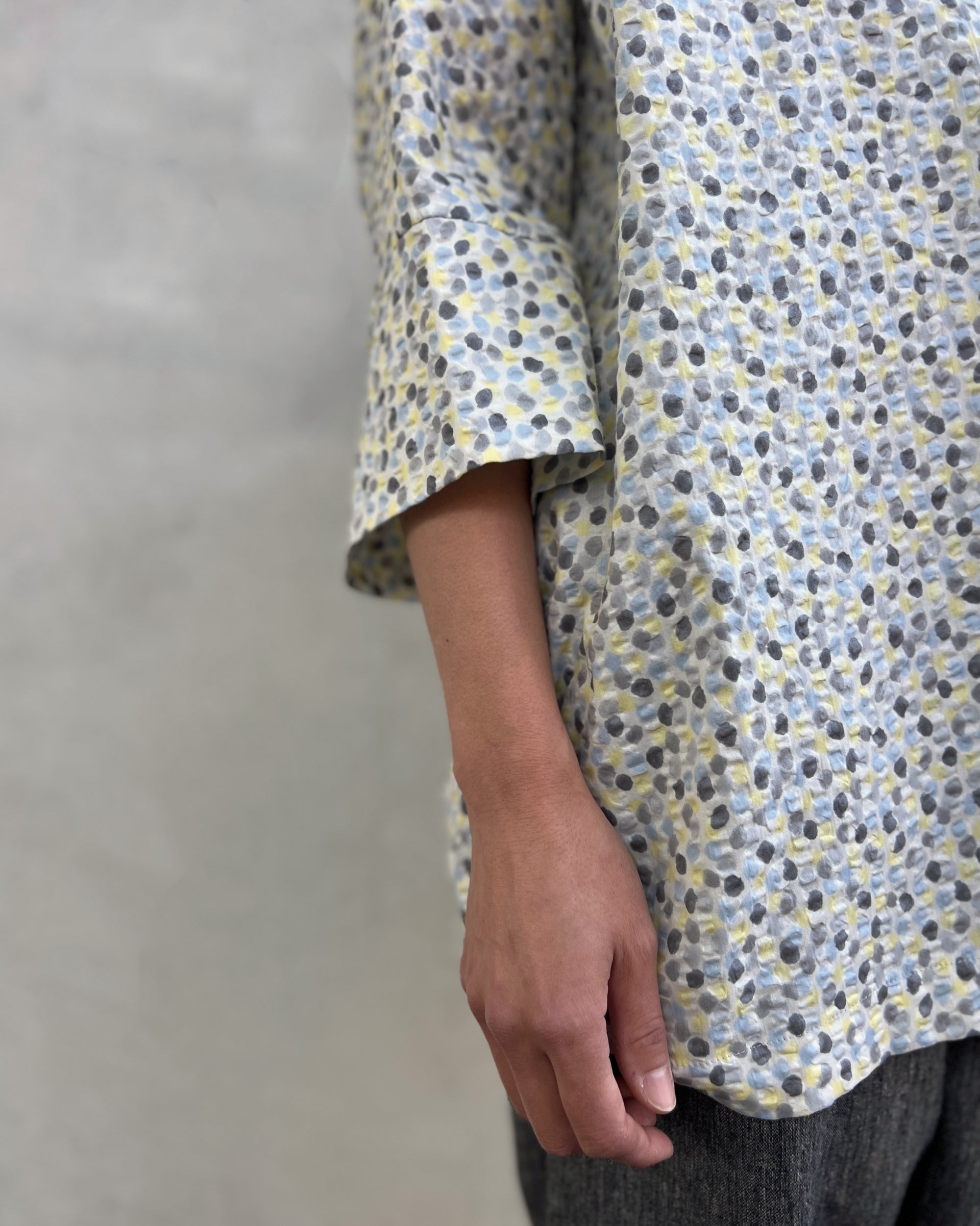 LJ struthers : dotted cotton lunar smock