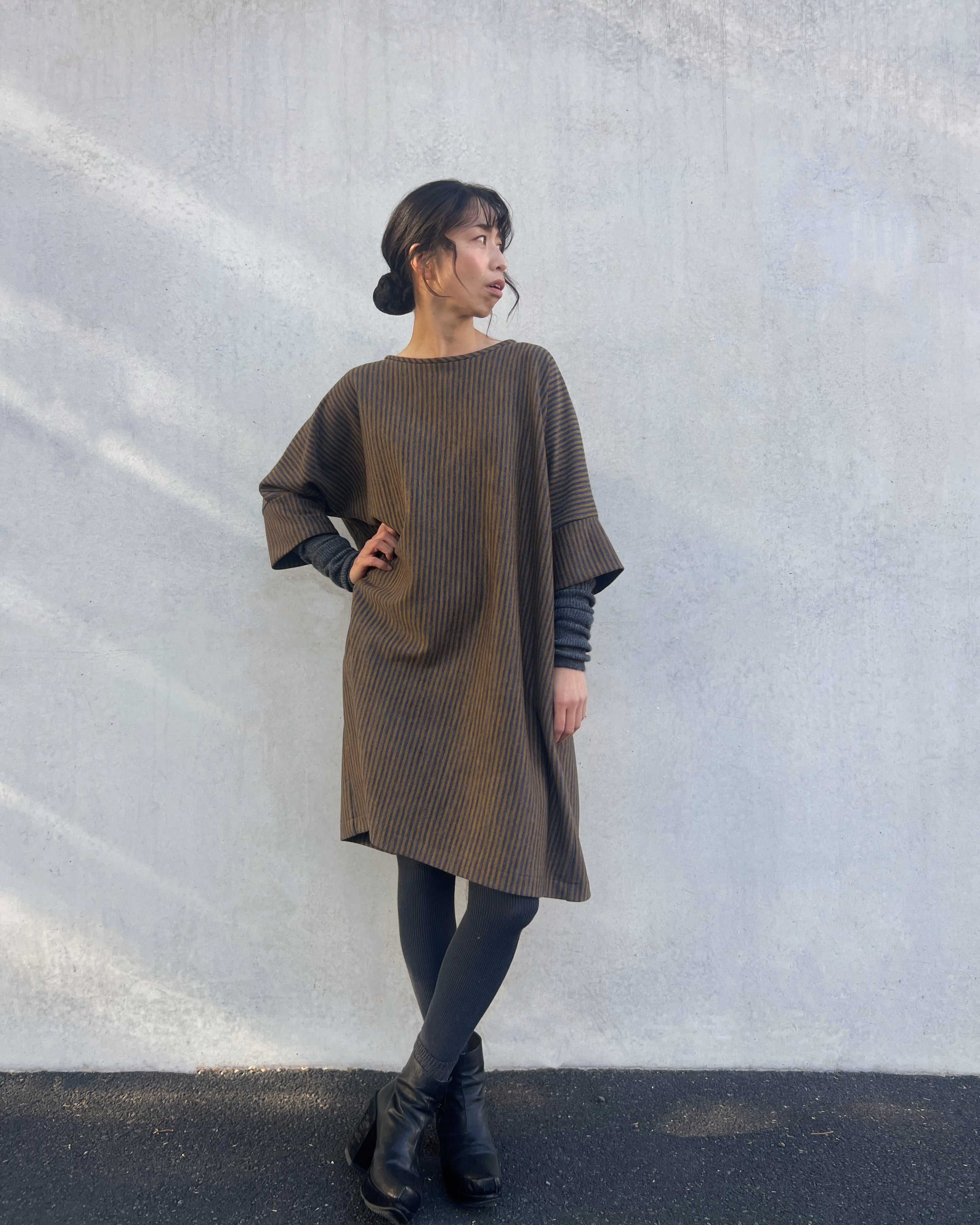 LJ struthers : wool jersey lunar dress