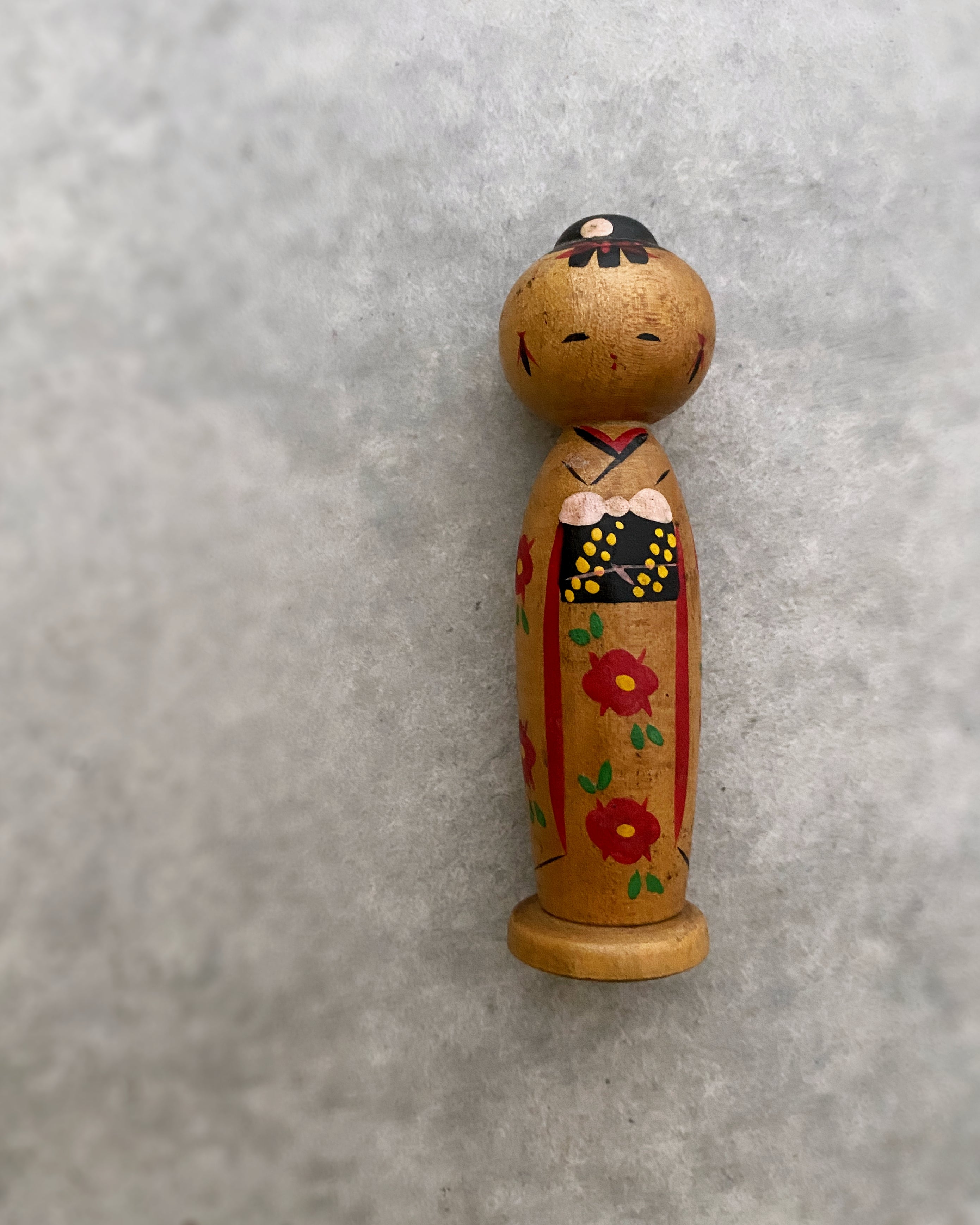 vintage letter kokeshi