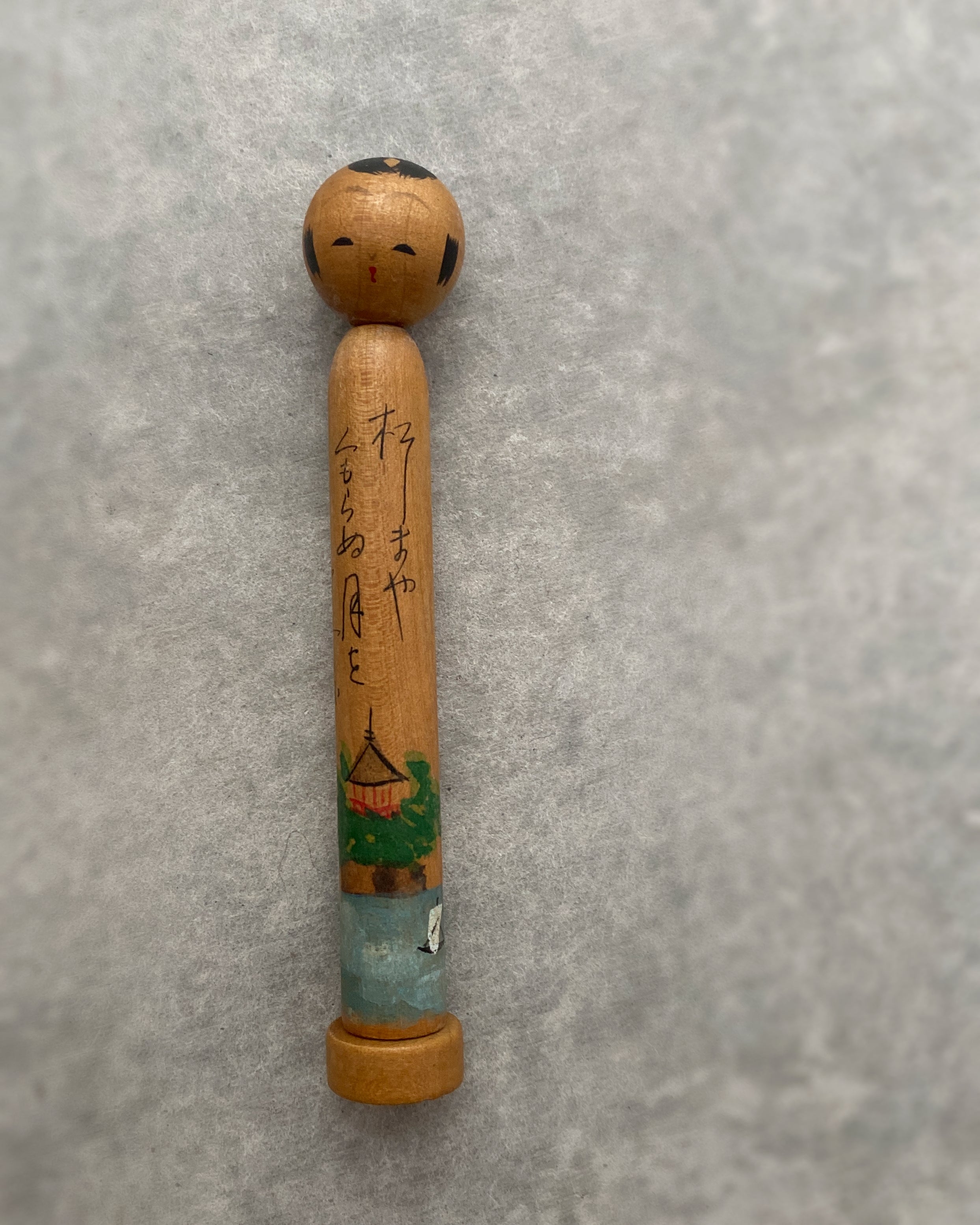 vintage letter kokeshi