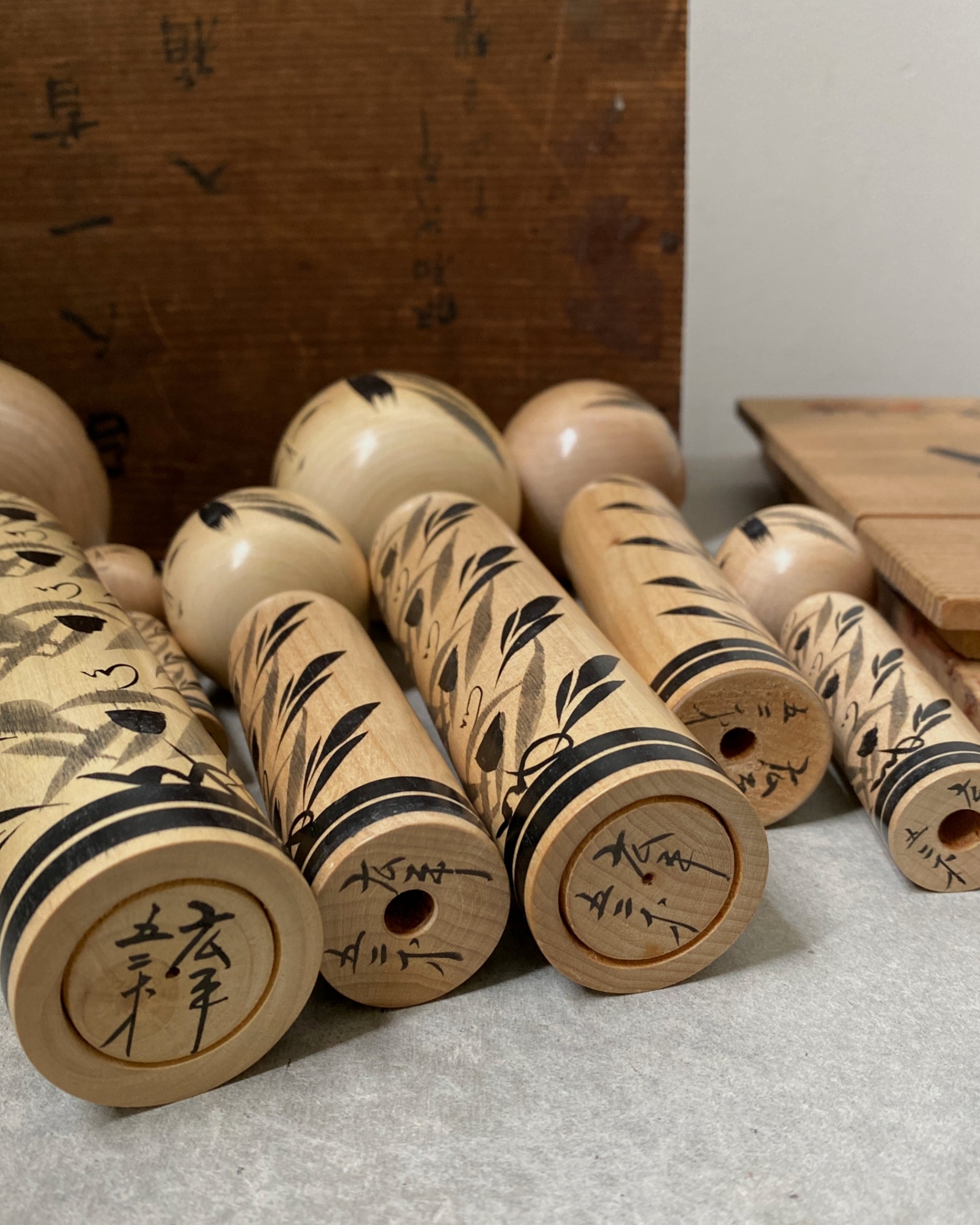 vintage japanese kokeshi