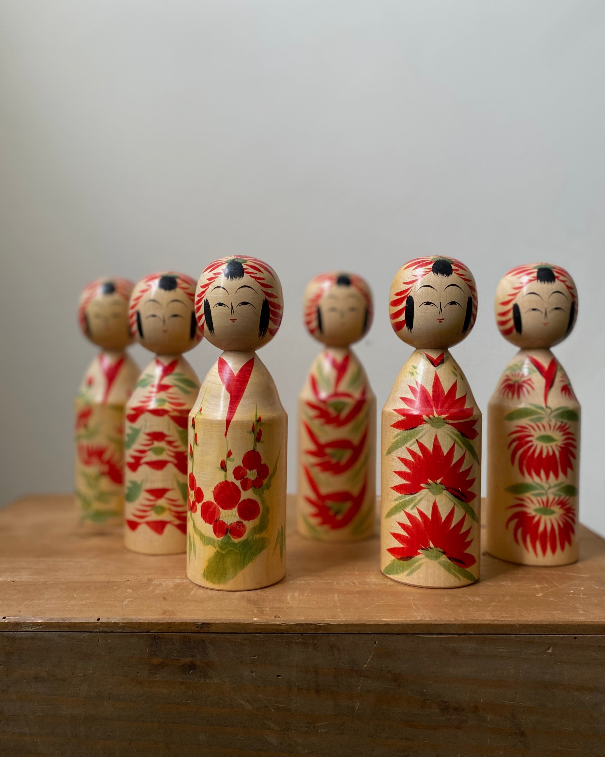 vintage japanese kokeshi