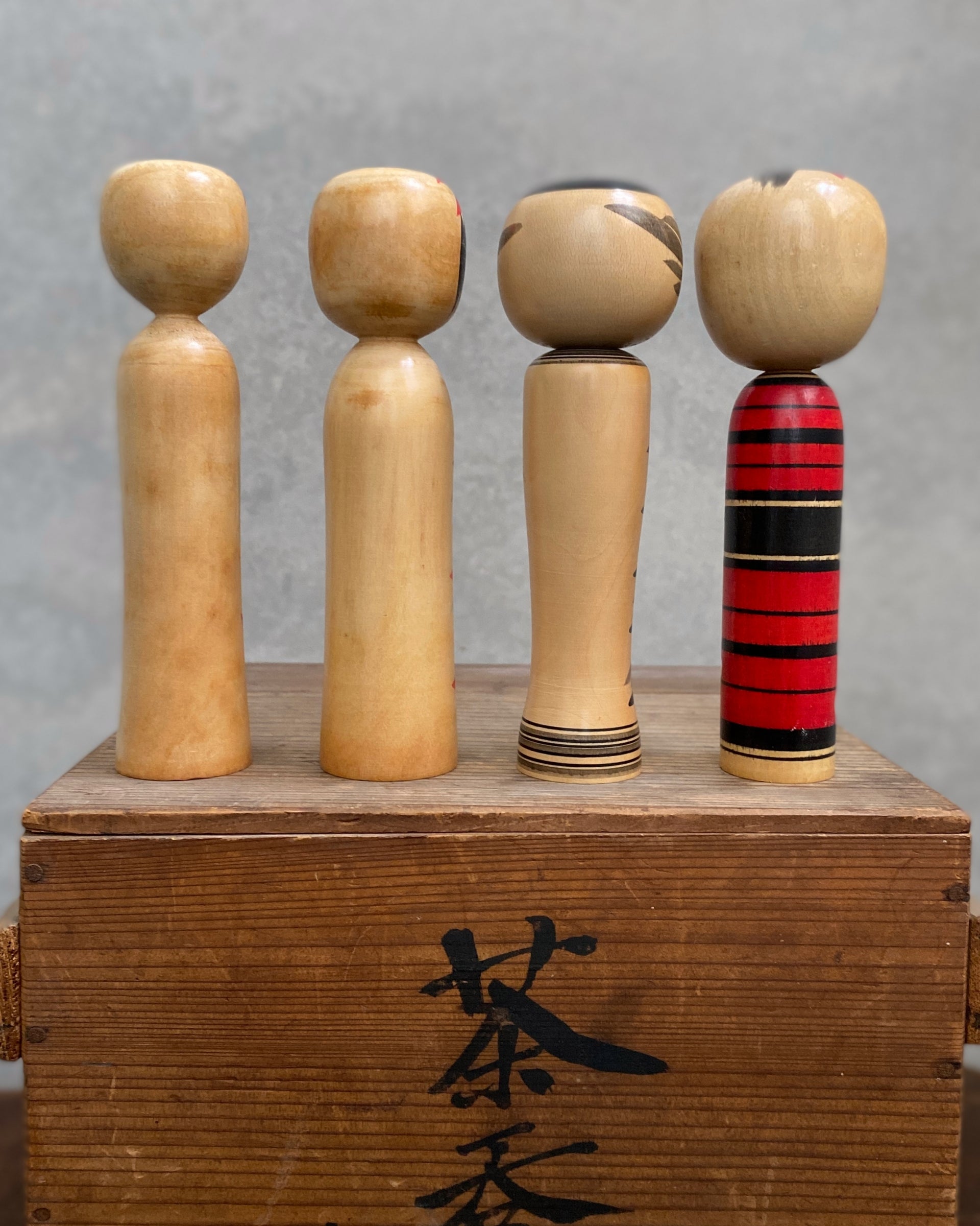 vintage japanese kokeshi