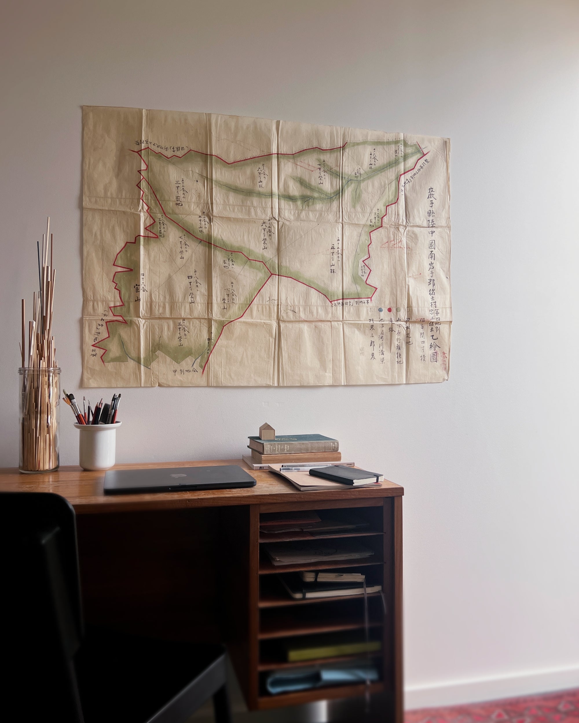 antique japanese map : san