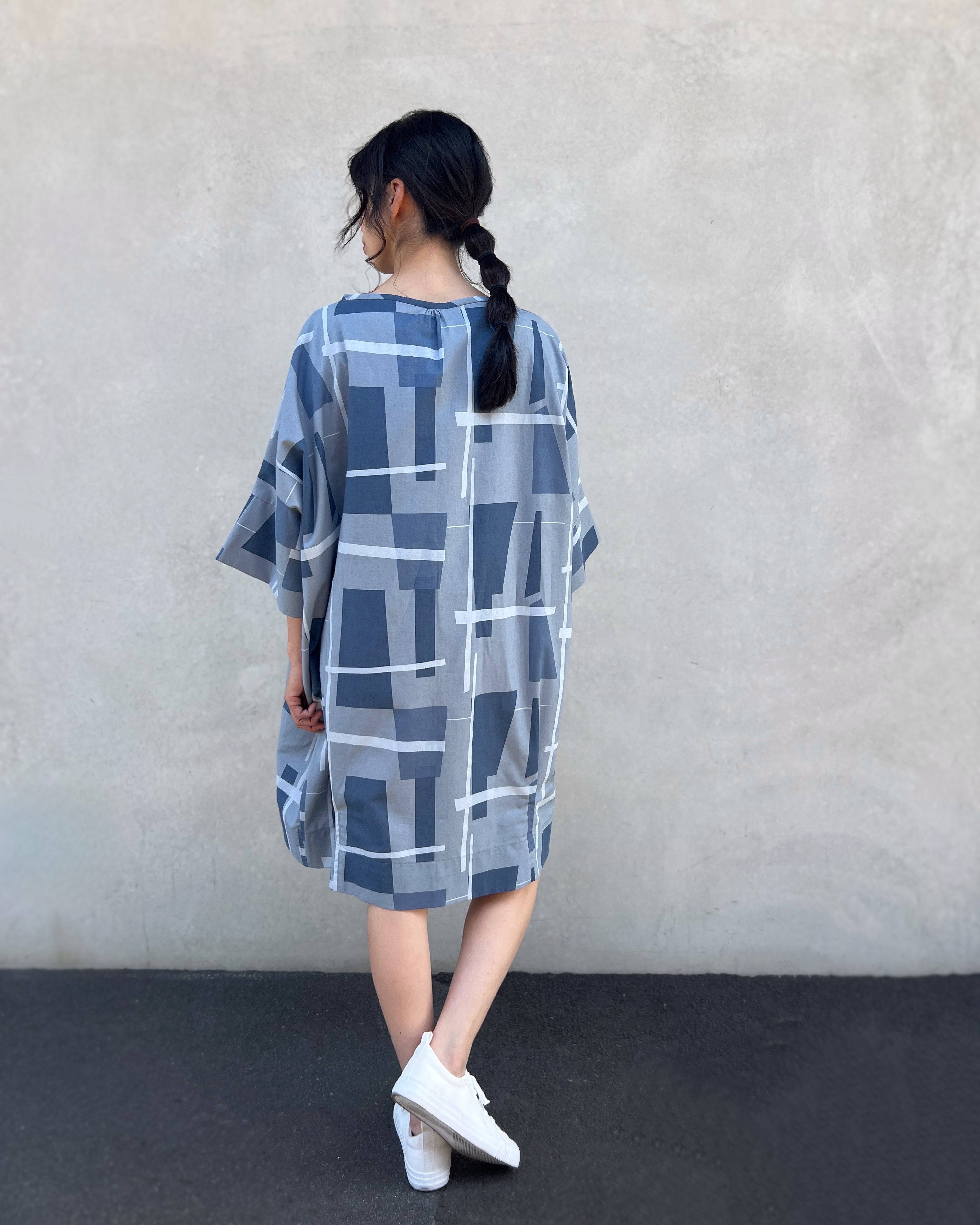 LJ struthers : geometric print quadro dress