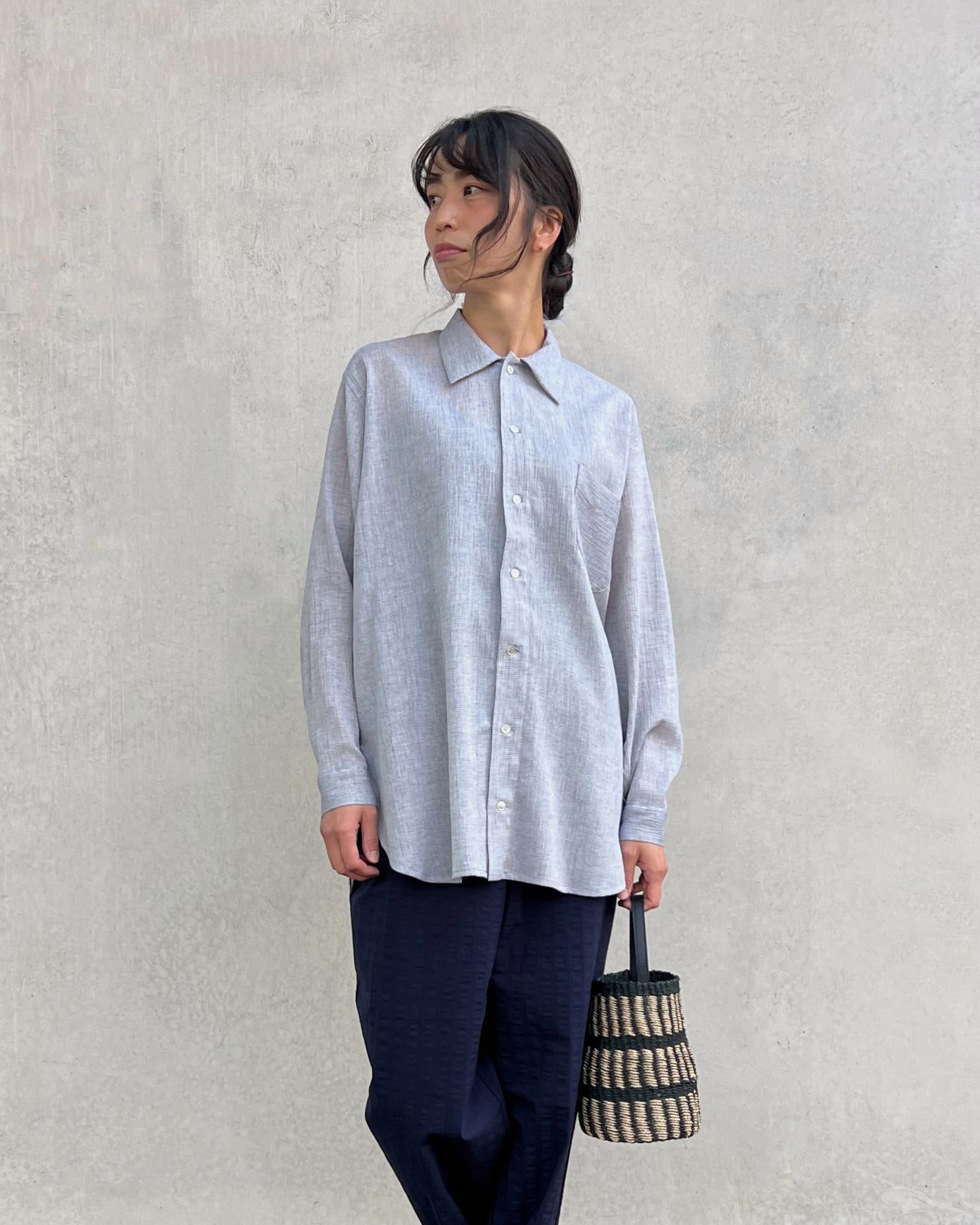 LJ struthers : fine weave stripe shirt