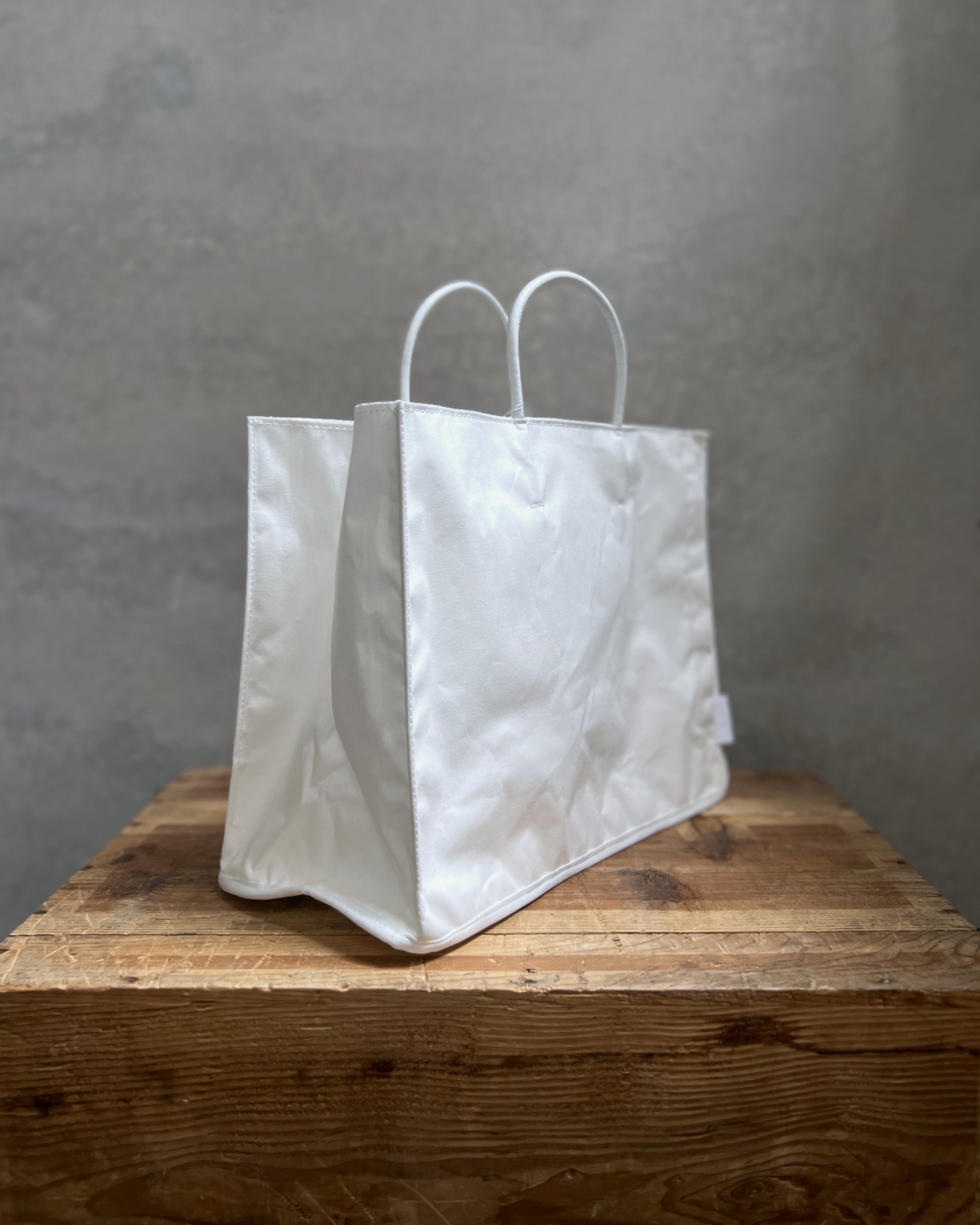 Rootote : tofu tote in chalk