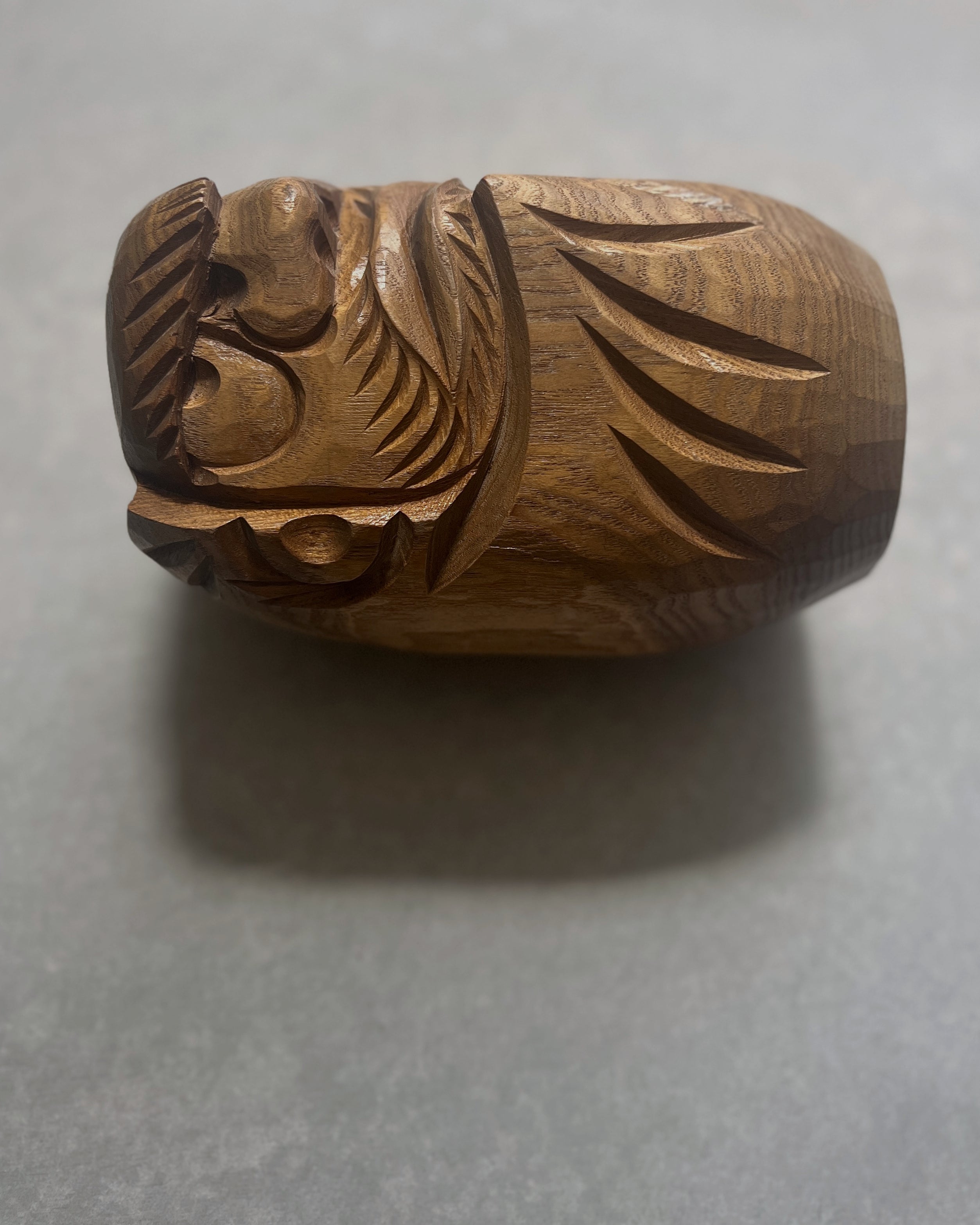 vintage wooden daruma