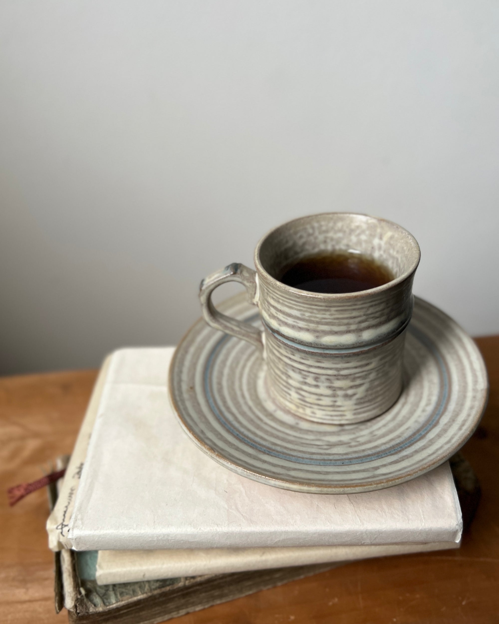 vintage japanese ceramic tea cup and saucer