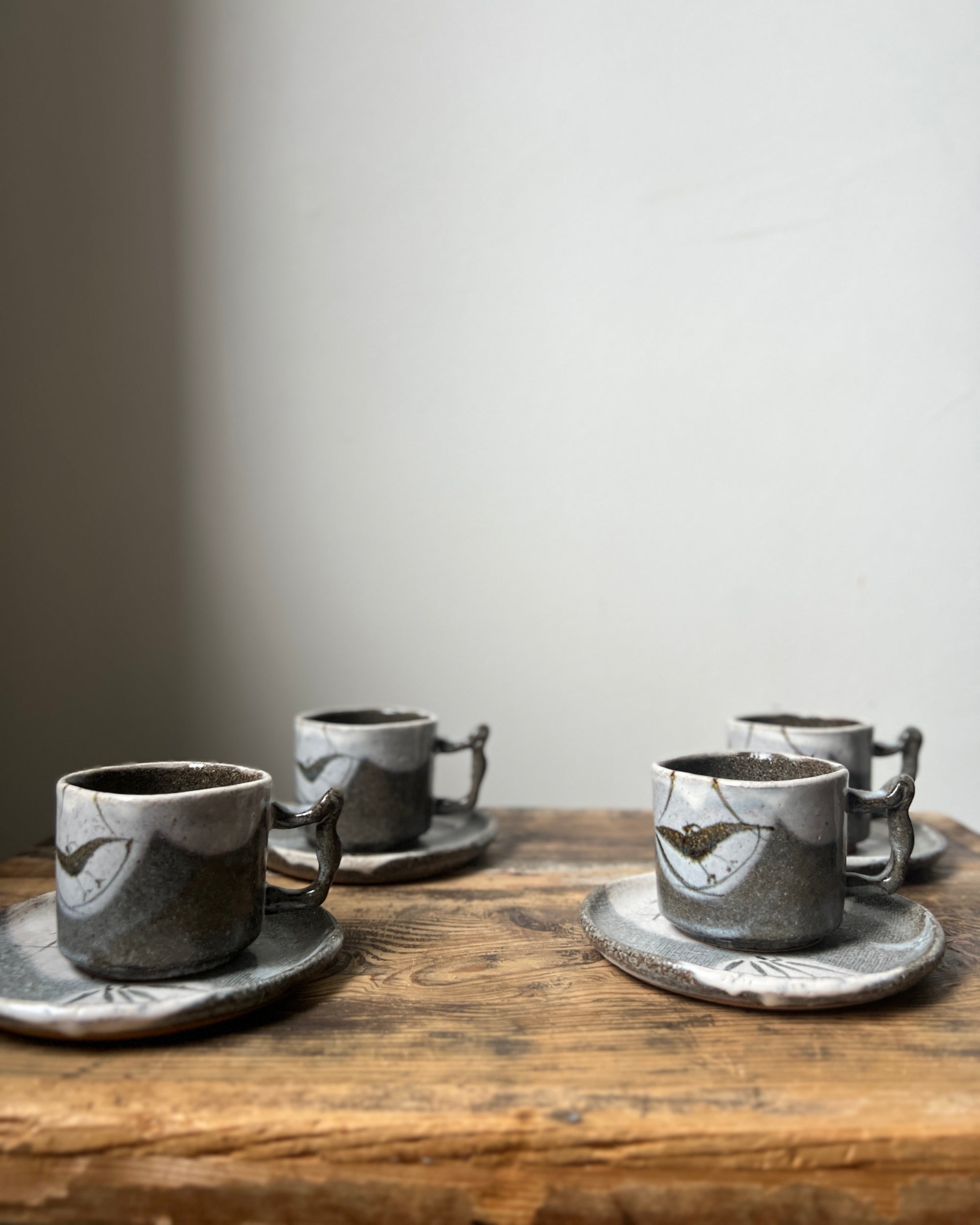 vintage japanese ceramic tea cup and saucer